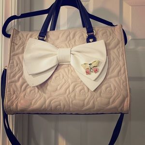 Betsey Johnson Purse with Butterfly Charm